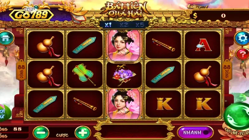 Bát Tiên Quá Hải Go789 Cơ cấu quay game Bát Tiên Quá Hải Go789 chi tiết